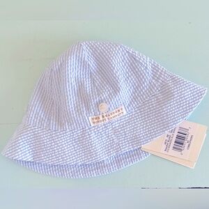 New With Tags - The Beaufort Bonnet Company Seersucker bucket hat - XS
